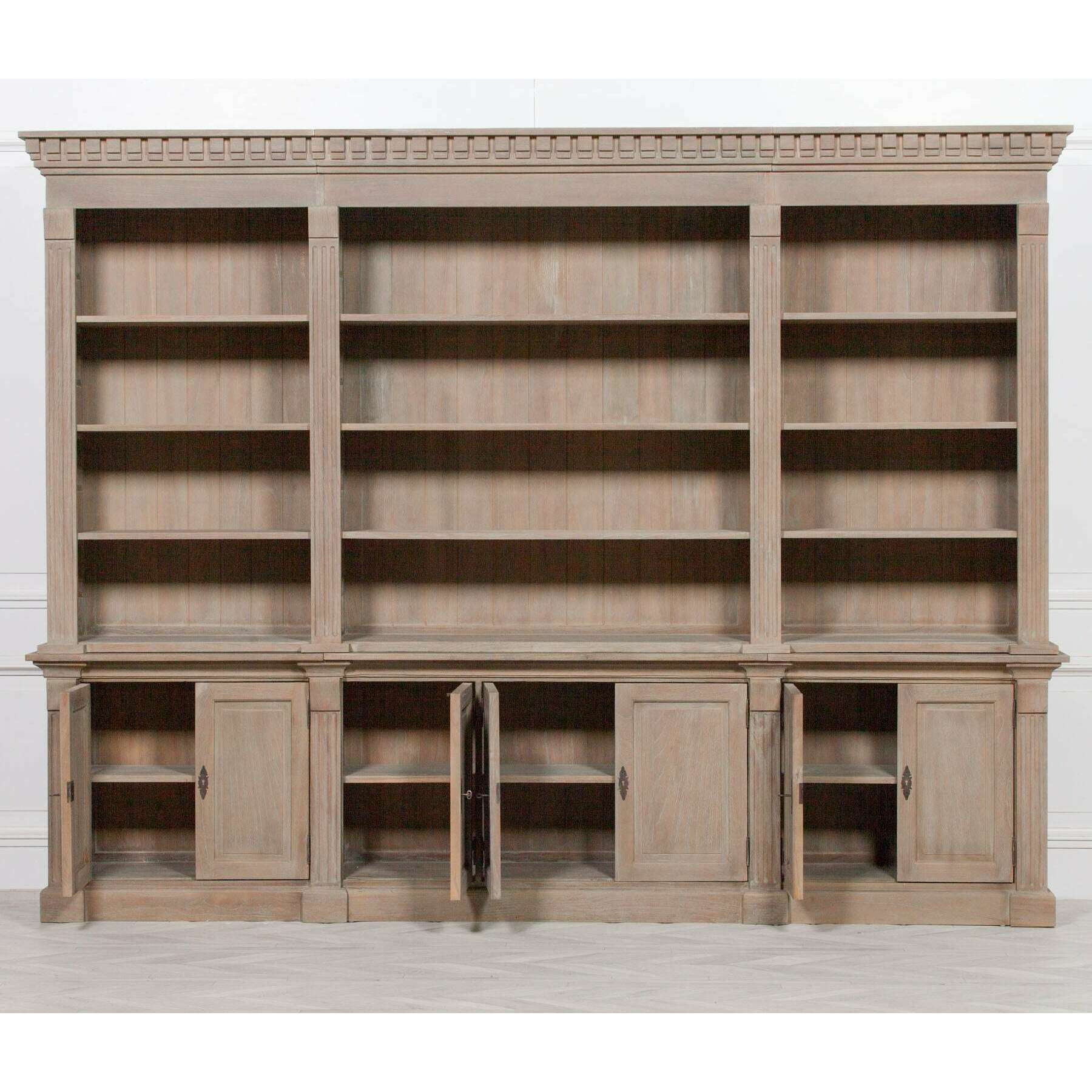 arbouré-extra-large-white-cedar-triple-bookcase---bookcase---heart-of-kitchens-33711917