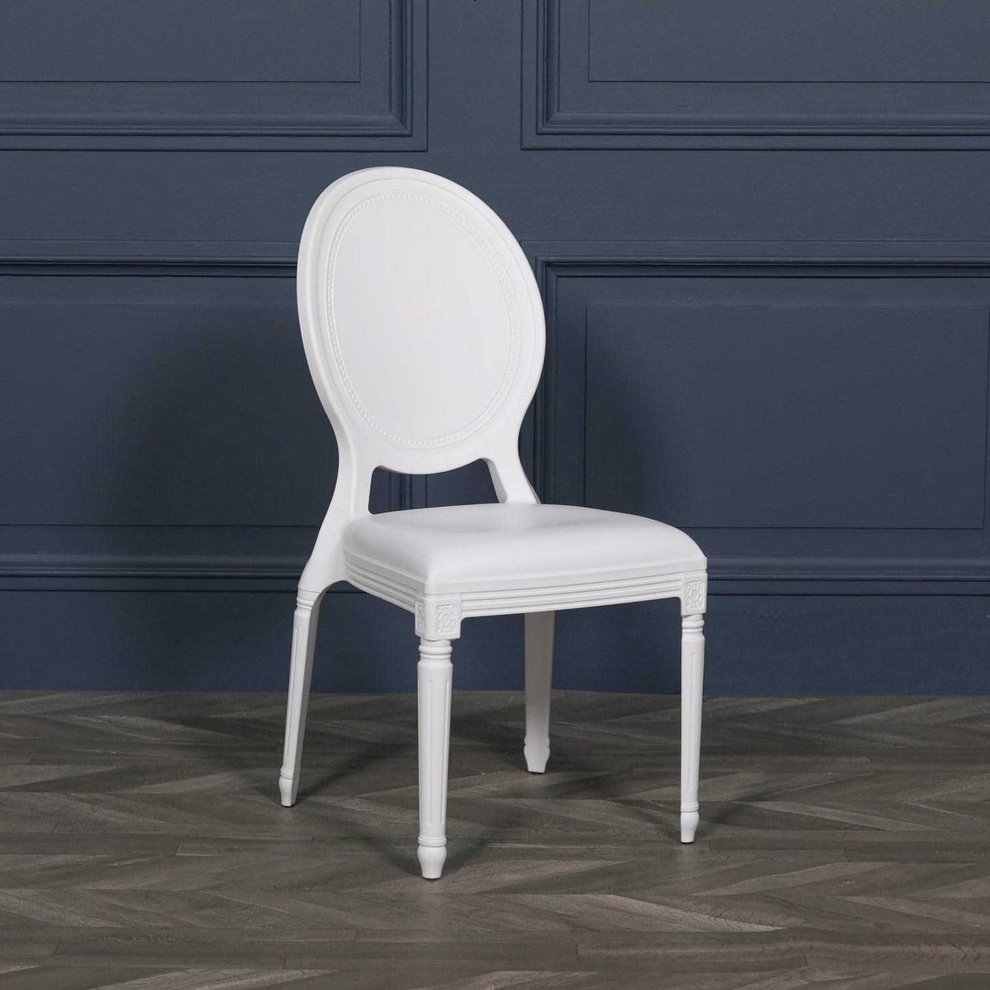 Louis White Dining Chair