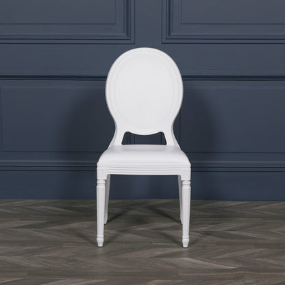 Louis White Dining Chair