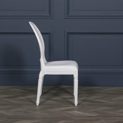 Louis White Dining Chair