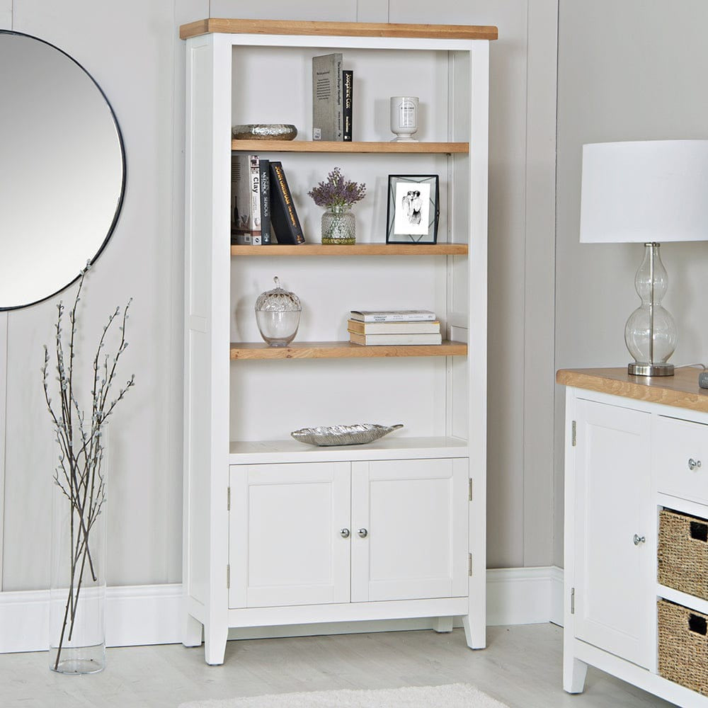 Marlborough White Oak Large Bookcase