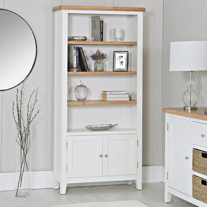 Marlborough White Oak Large Bookcase