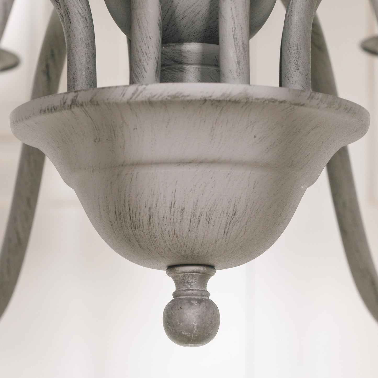 Elbright 12 Branch Grey Chandelier with Shades
