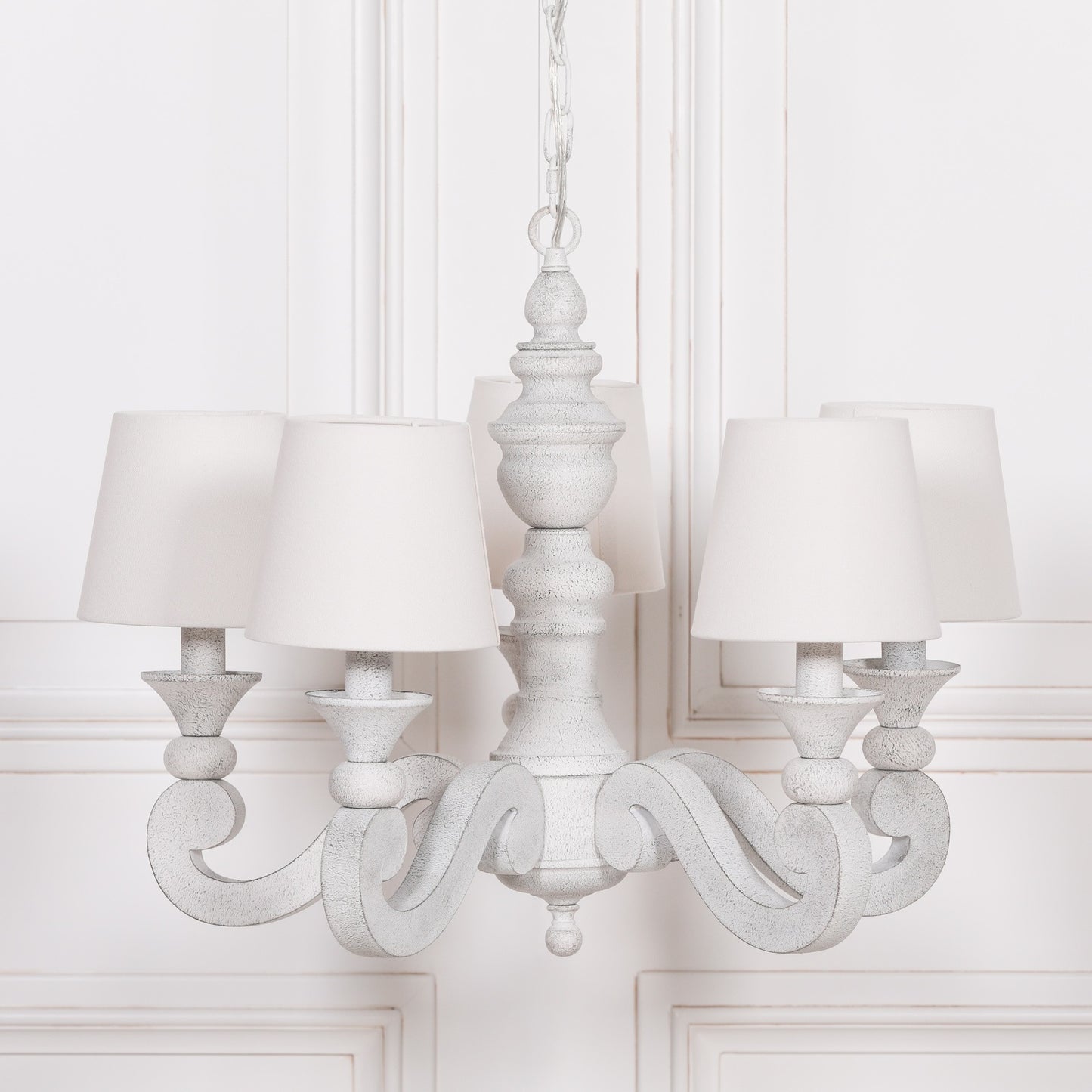 Elbright 5-Branch Distressed Chandelier with Shades