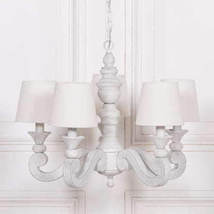 Elbright 5-Branch Distressed Chandelier with Shades