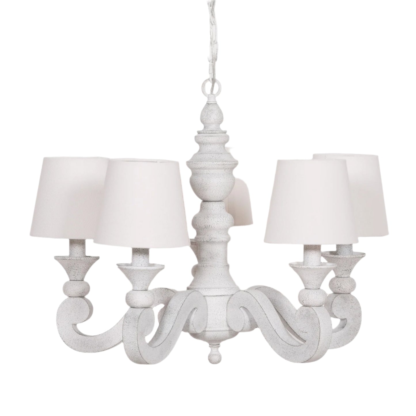 Elbright 5-Branch Distressed Chandelier with Shades