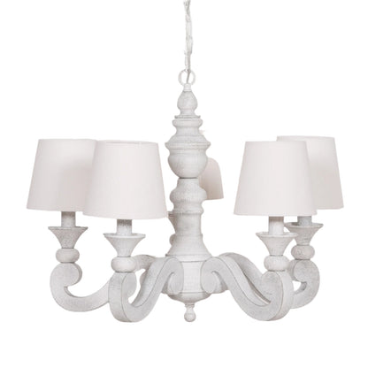 Elbright 5-Branch Distressed Chandelier with Shades