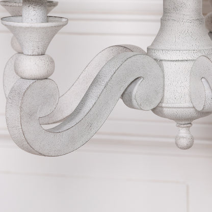 Elbright 5-Branch Distressed Chandelier with Shades