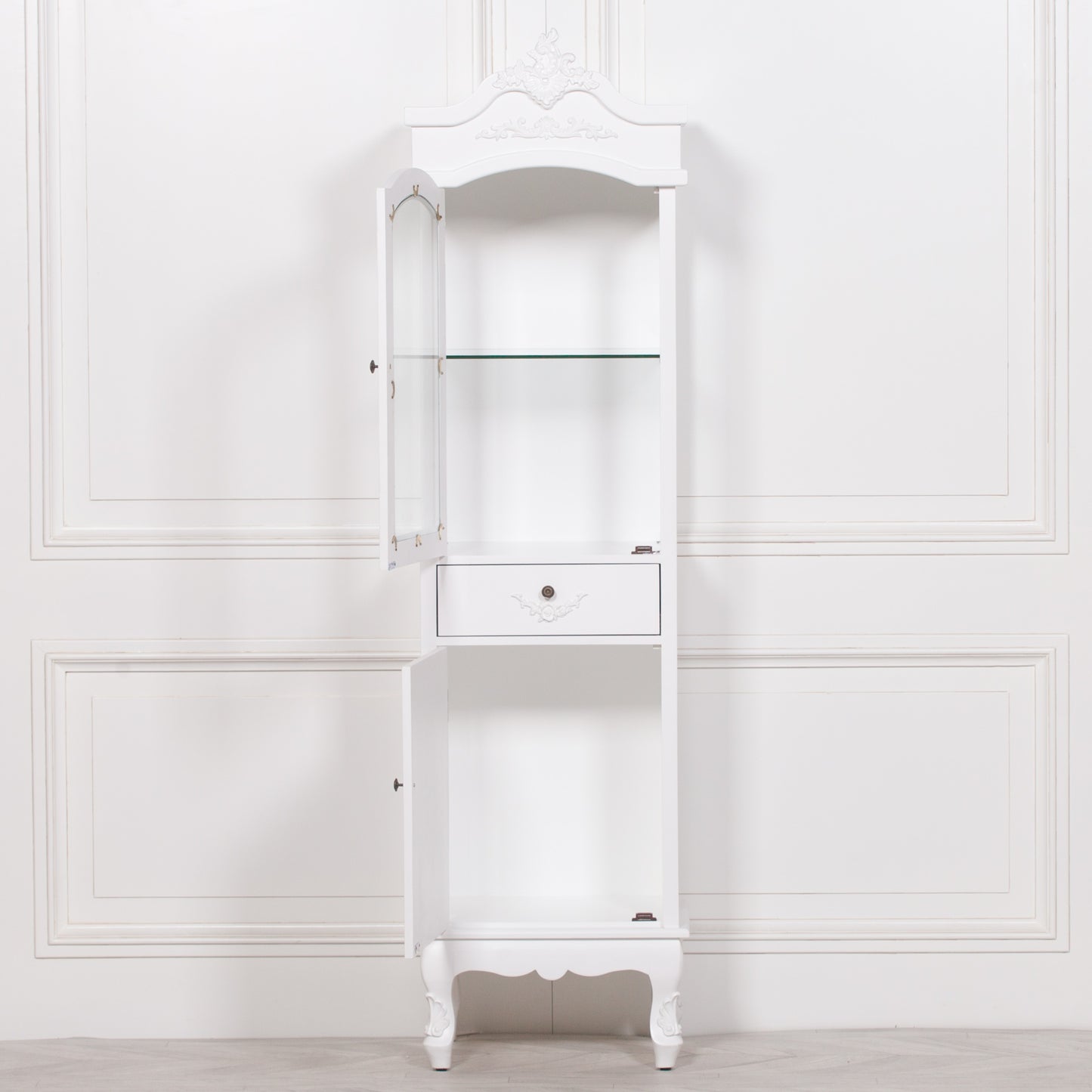 Aurelian French White Display Cabinet