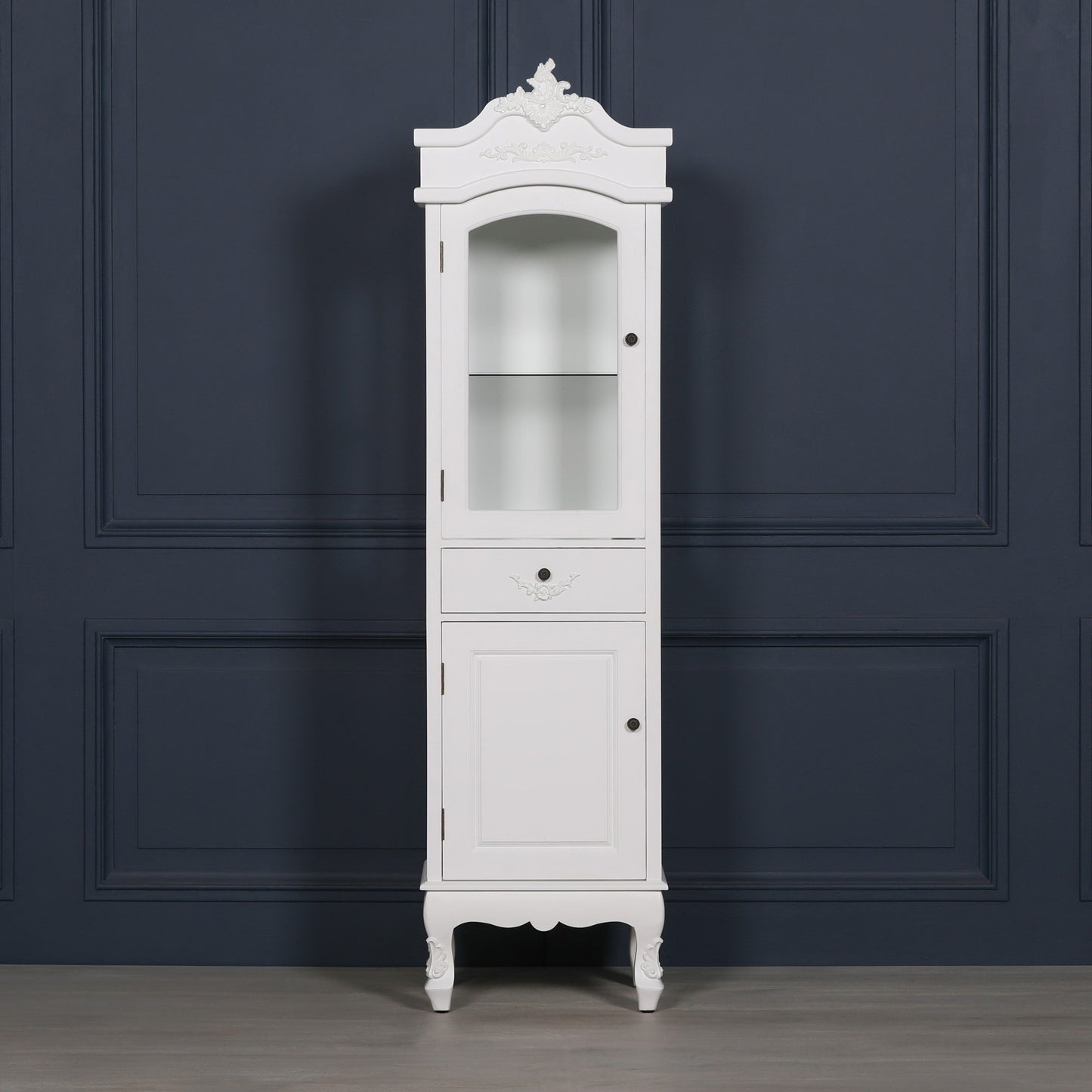 Aurelian French White Display Cabinet