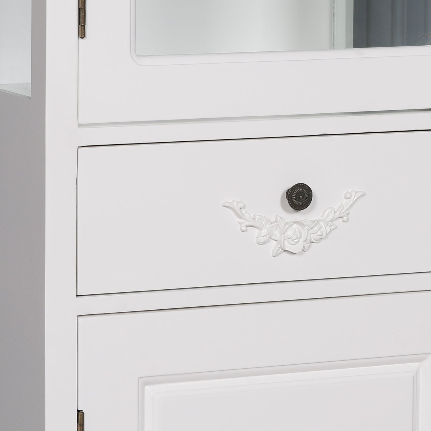 Aurelian French White Display Cabinet