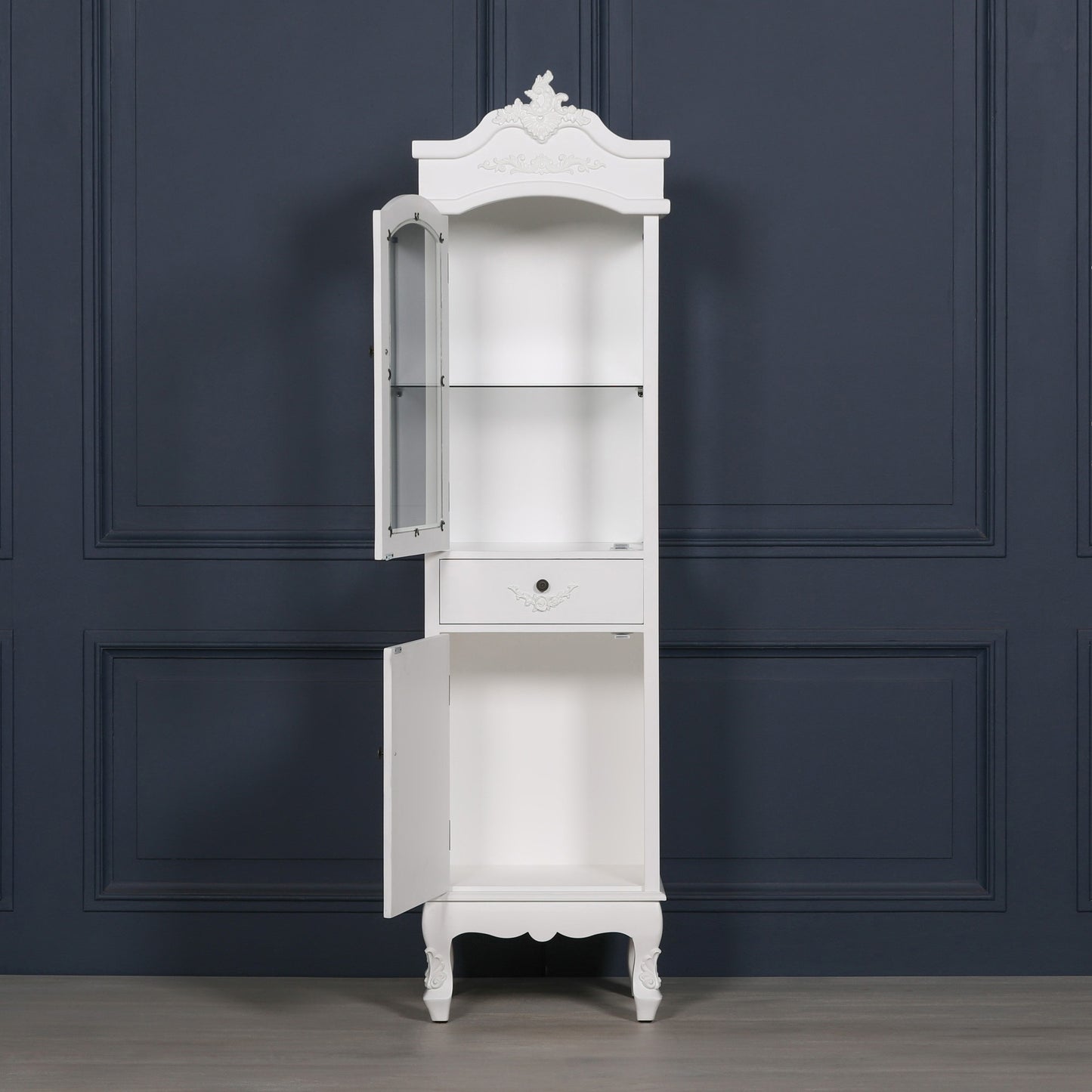 Aurelian French White Display Cabinet