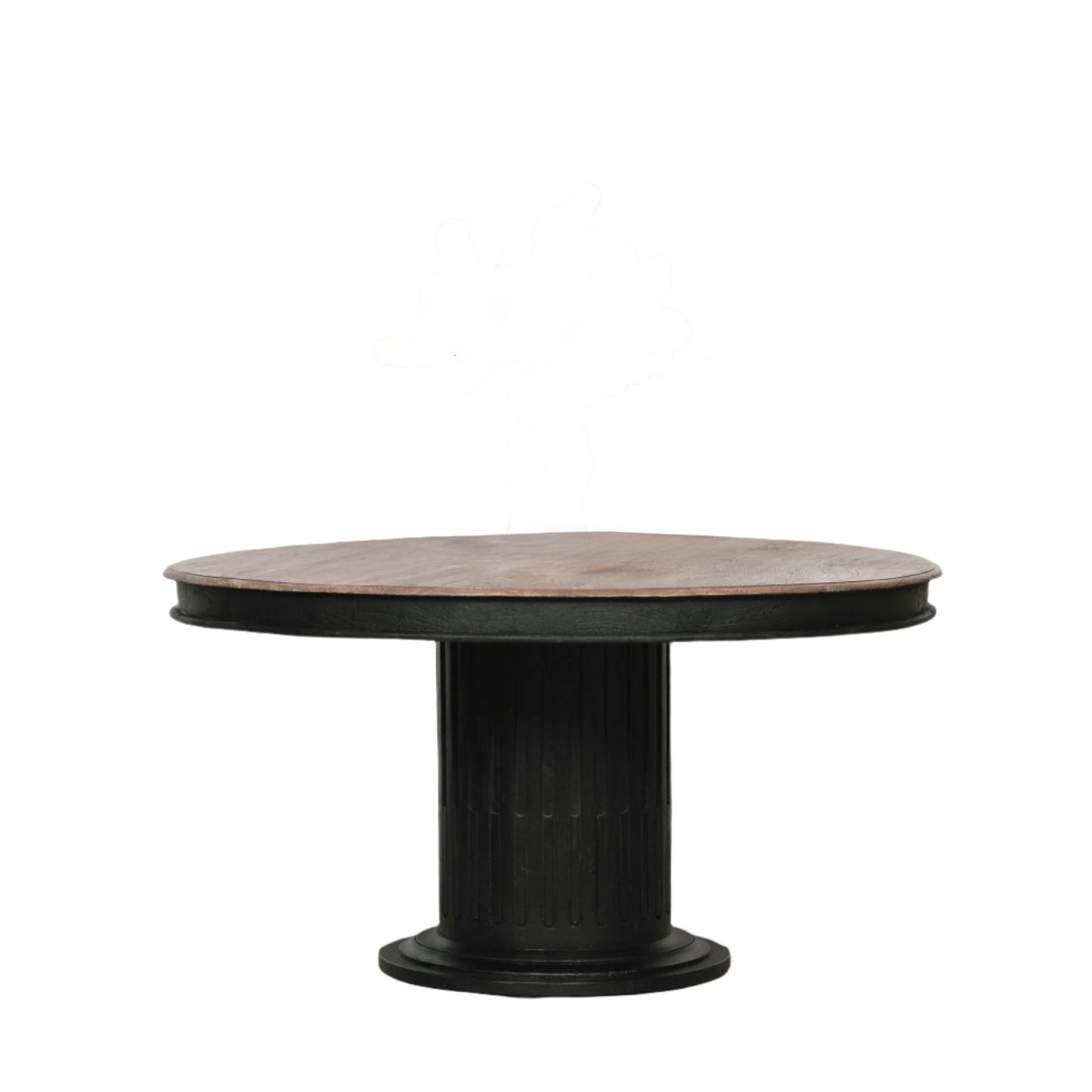 Silas 150cm Round Black Mango Wood Dining Table
