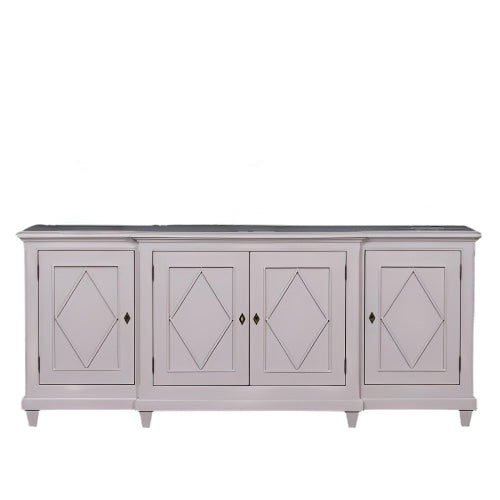 Elden Distressed Grey Mahogany Classical Sideboard