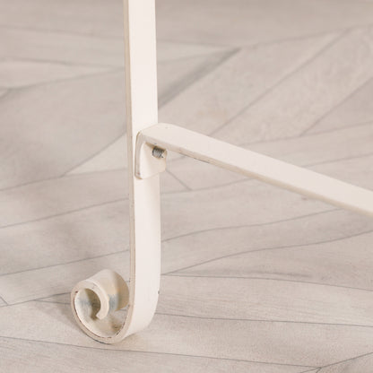 Iron Off White/Cream Distressed Garden Dining Chair