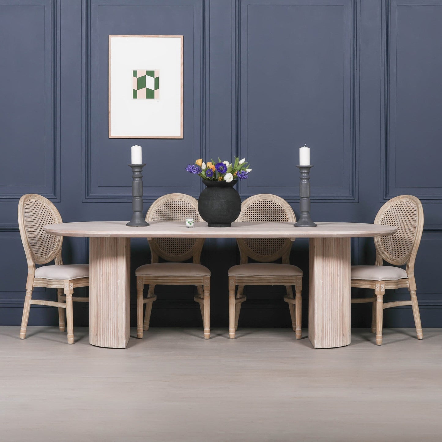 Orien 230cm Oval Acacia Wood Dining Table