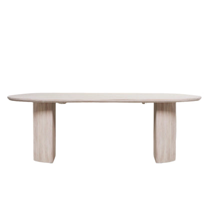 Orien 230cm Oval Acacia Wood Dining Table