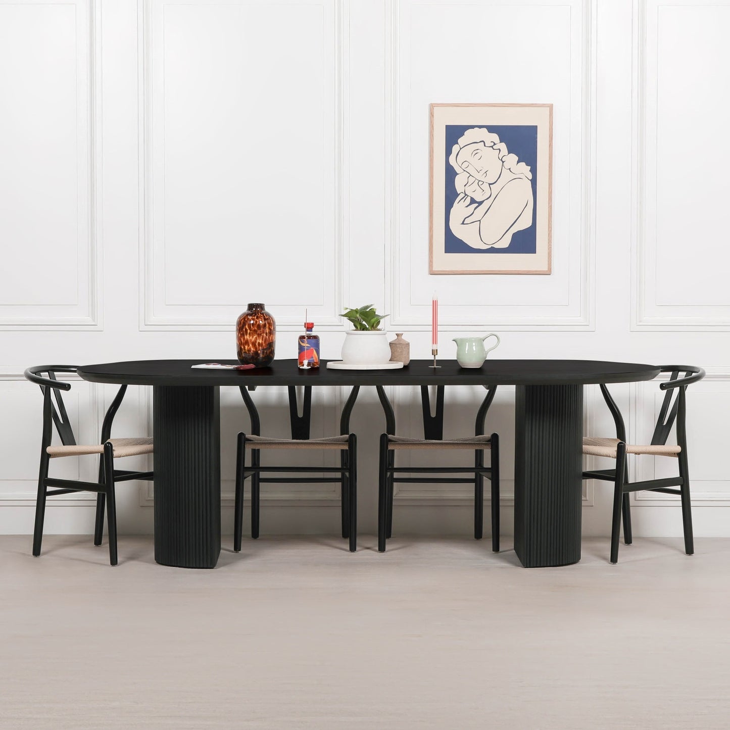 Orien 230cm Oval Acacia Wood Dining Table