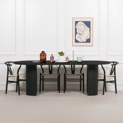 Orien 230cm Oval Acacia Wood Dining Table