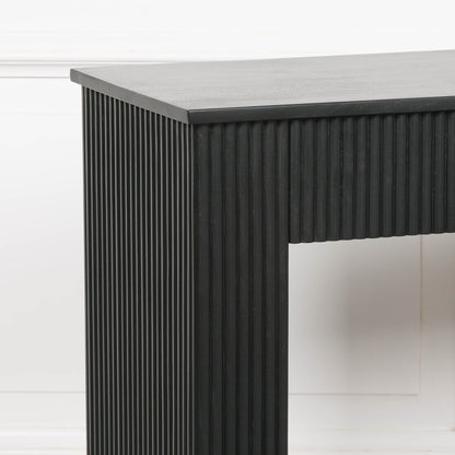 Everden Fluted Acacia Wood Console Table