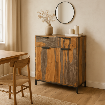 Kavi Sheesham Wood Hall Cabinet