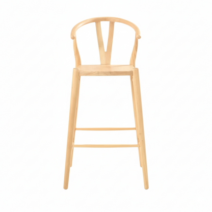 Wishbone 67cm Solid Bar Stool