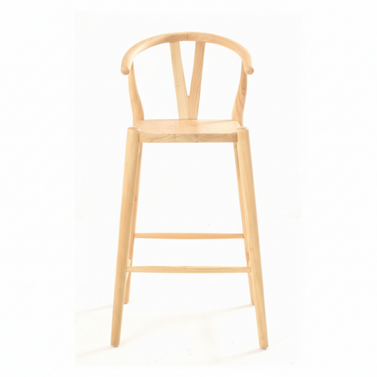 Wishbone 76cm Solid Bar Stool