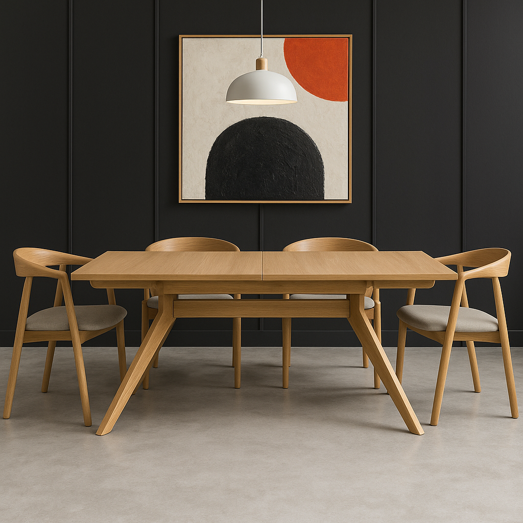 Isla Oak 1.6m Extendable Dining Table