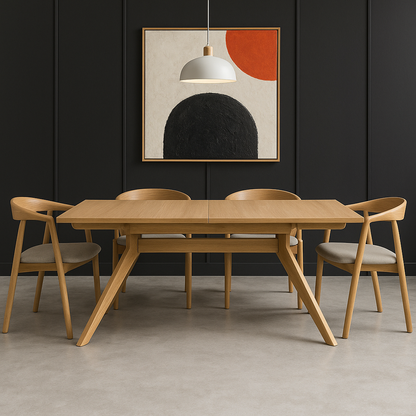 Isla Oak 1.6m Extendable Dining Table