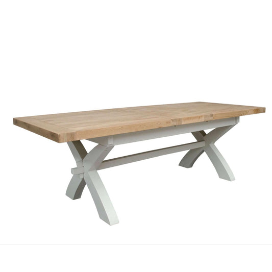 Deluxe Painted 8-12 Seater Extendable Dining Table
