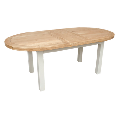 Deluxe Painted Oval Extendable Dining Table