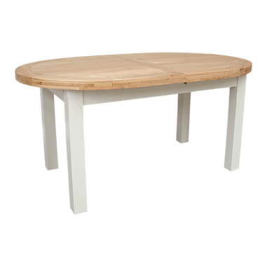 Deluxe Painted Oval Extendable Dining Table