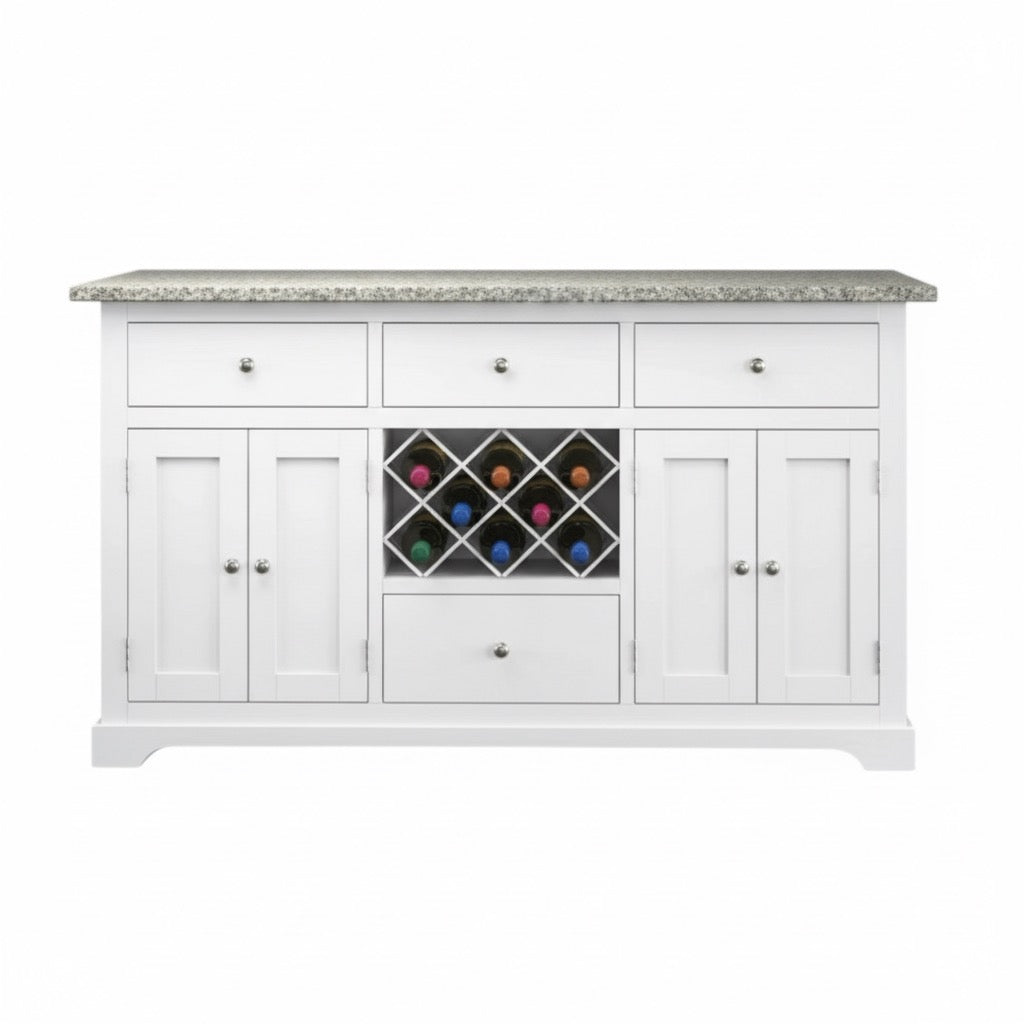Windham White Painted Large Kitchen Island