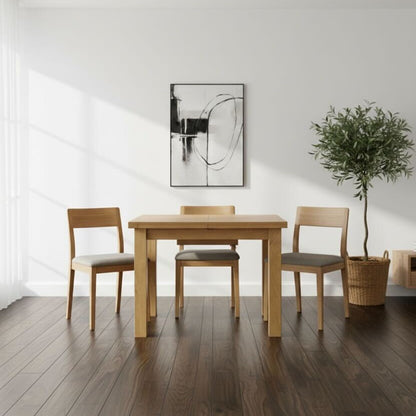 Dewsbury Oak 1.0M Butterfly Extendable Dining Table