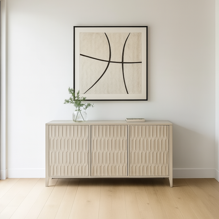 Khao Light Grey Mango Wood Sideboard