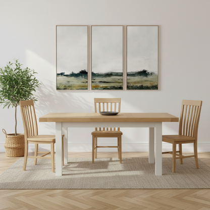Deluxe Painted 4-6 Seater Extendable Dining Table