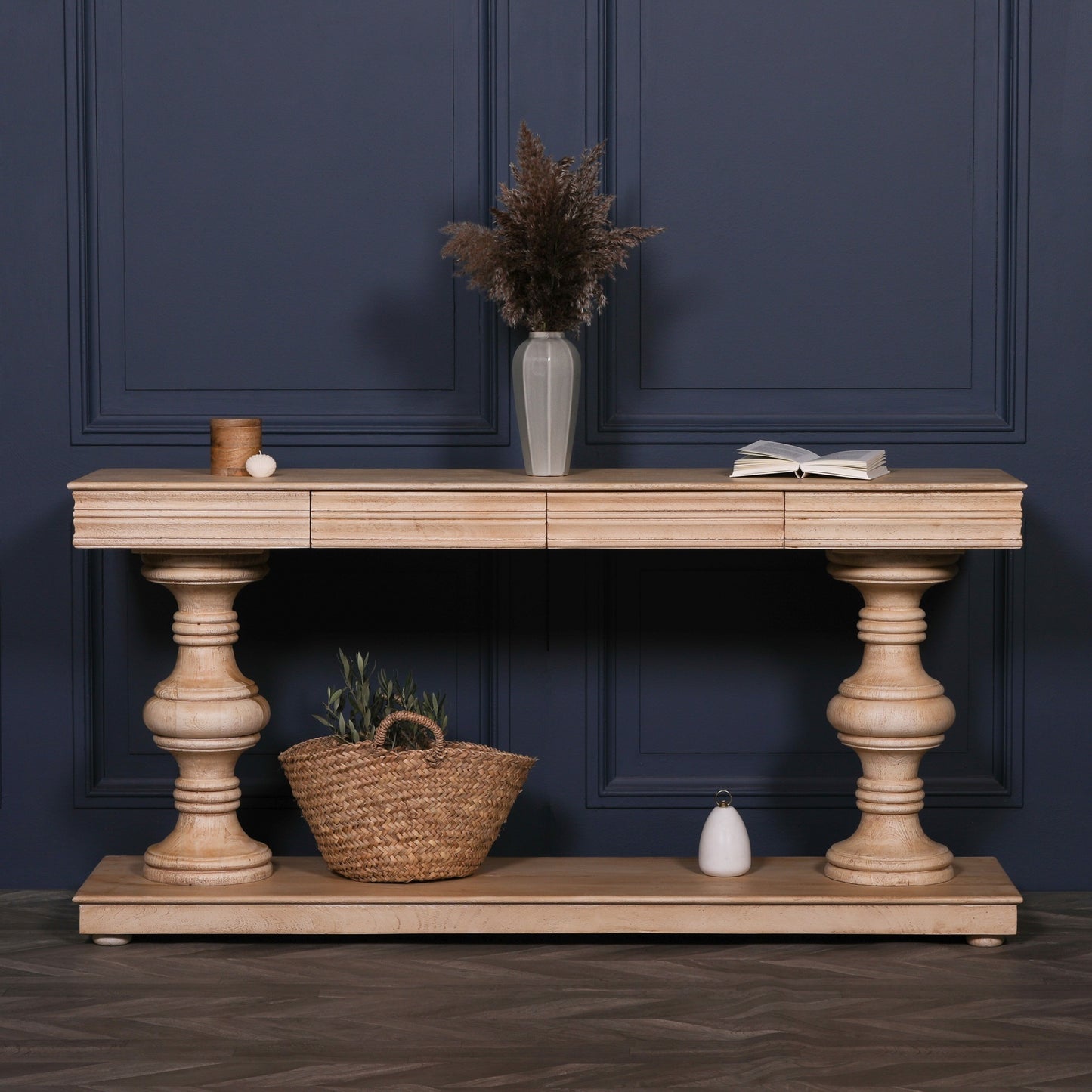 Solmere Mango Wood 180cm Console Table