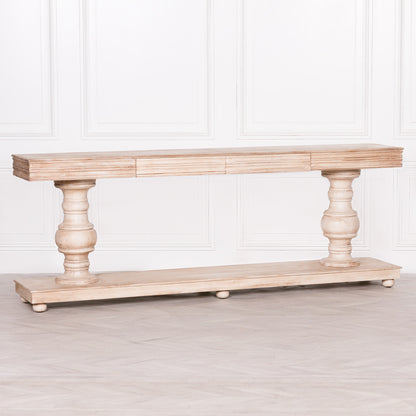 Solmere Mango Wood Console Table with Drawers
