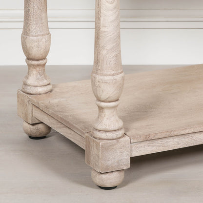 Everden Acacia Wood Single Drawer Console Table