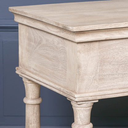Everden Acacia Wood Single Drawer Console Table
