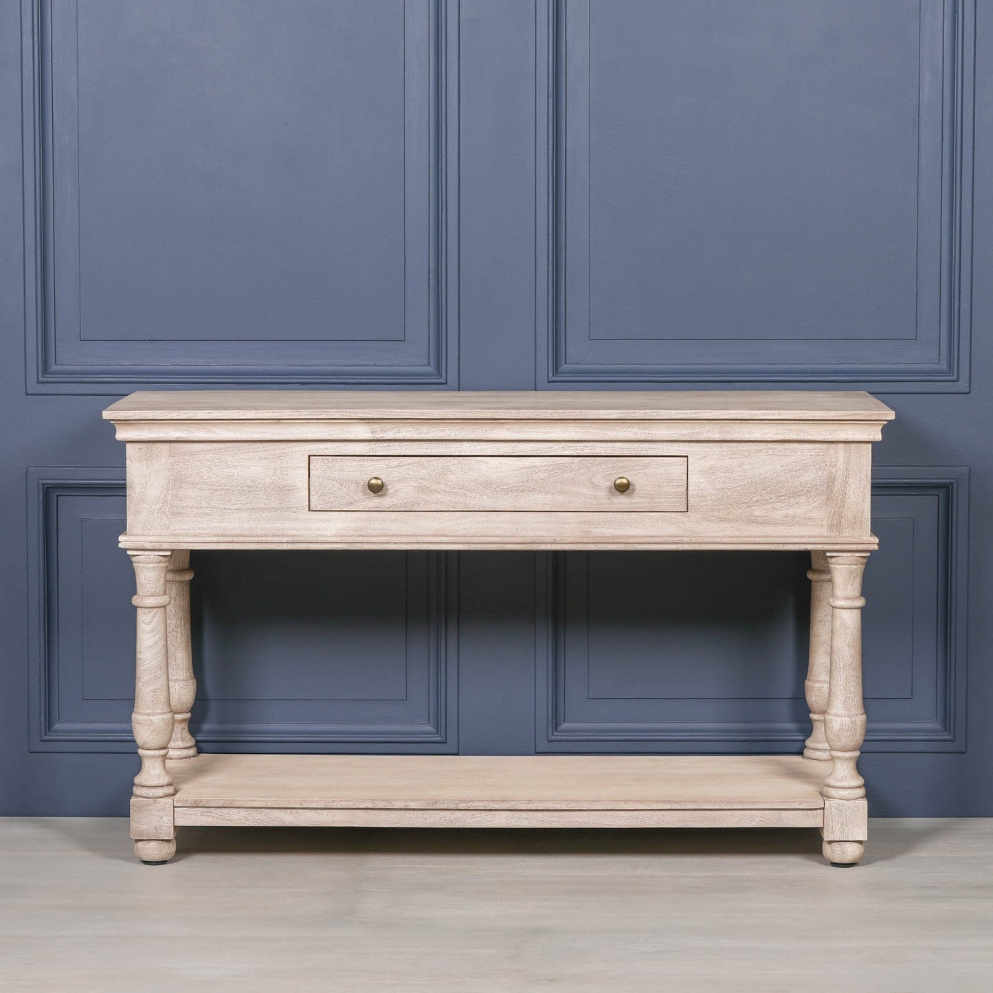 Everden Acacia Wood Single Drawer Console Table