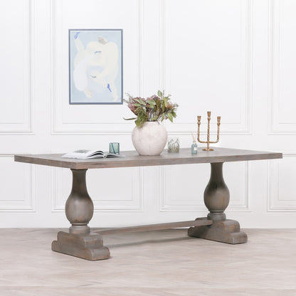 Ashwick 210cm Grey Mango Wood Dining Table