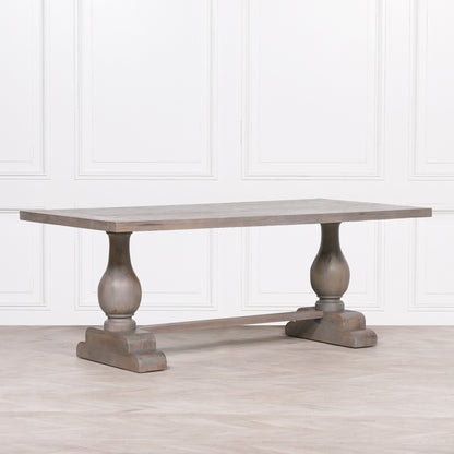 Ashwick 210cm Grey Mango Wood Dining Table