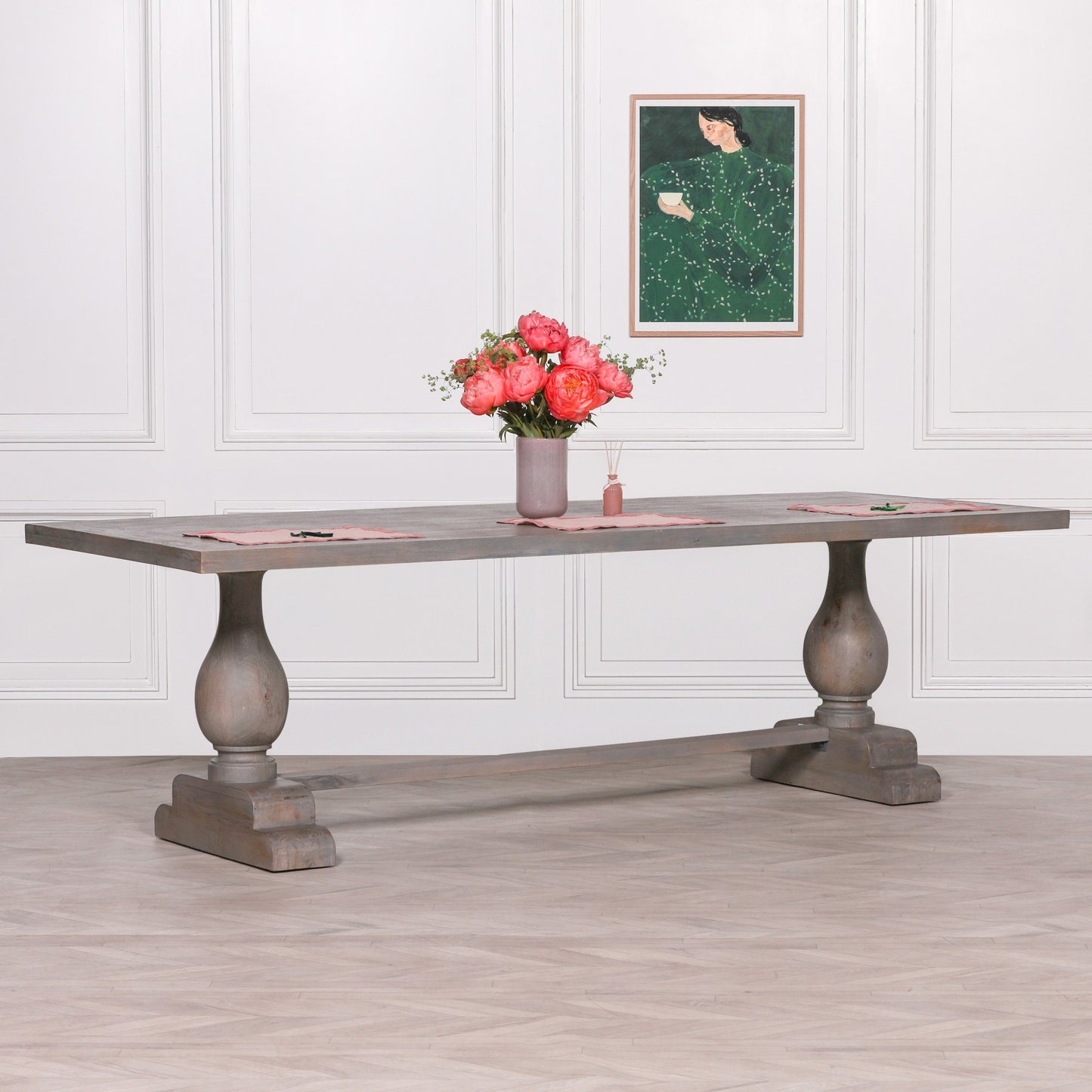 Ashwick 260cm Grey Mango Wood Dining Table