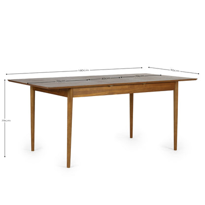 Lowry 1.4m Extendable Dining Table with 2 Drawers