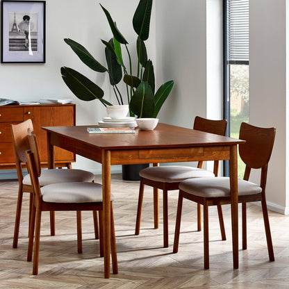 Lowry 1.4m Extendable Dining Table with 2 Drawers