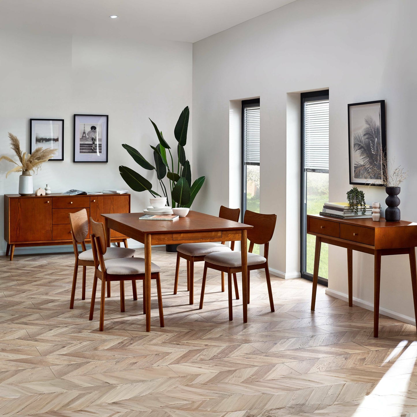 Lowry 1.4m Extendable Dining Table with 2 Drawers