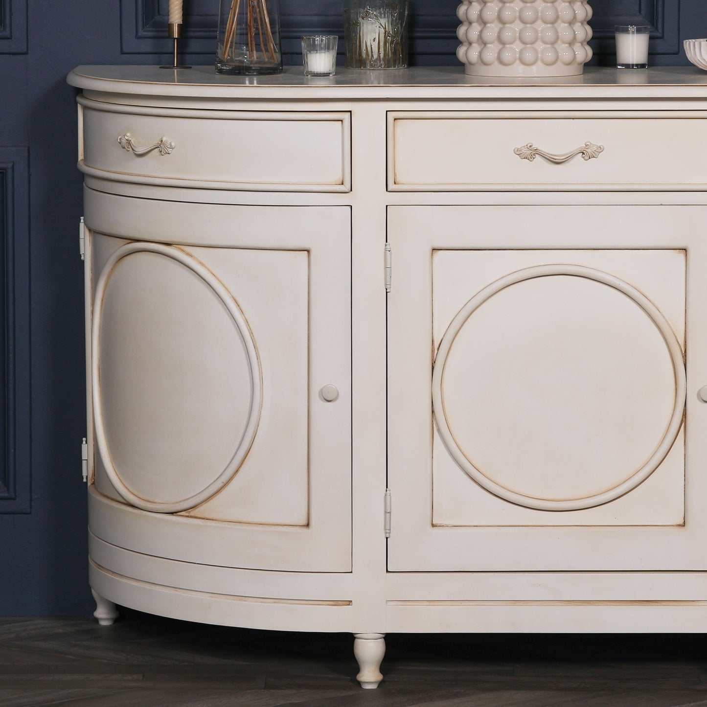 Bayur Wood Aged Ivory Sideboard