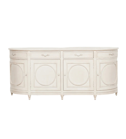 Bayur Wood Aged Ivory Sideboard