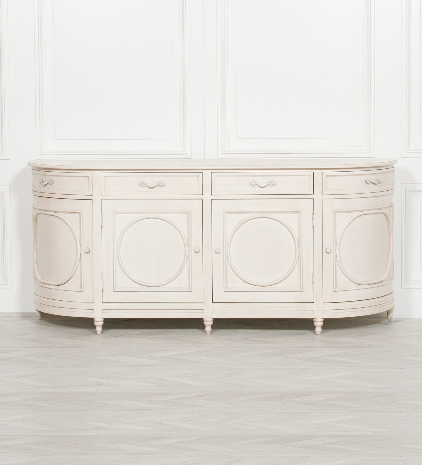 Bayur Wood Aged Ivory Sideboard